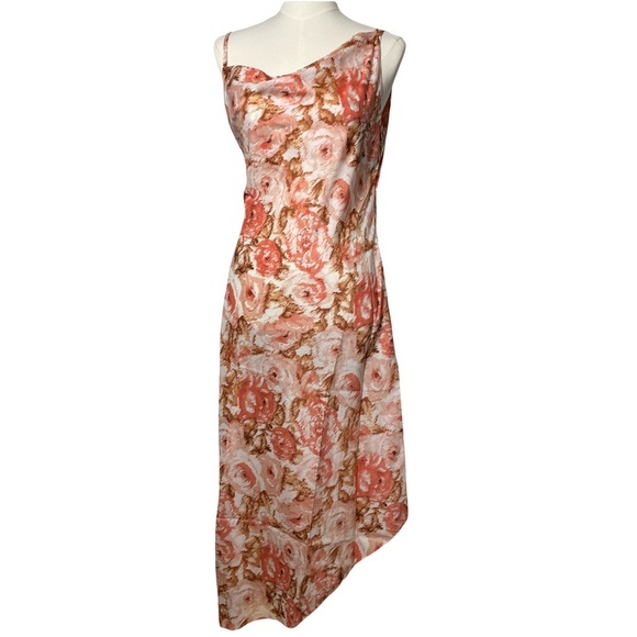 319 The Label Elisa Slip Sundress Rose Print Size 6-8 Medium - Picture 1 of 9